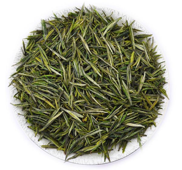 綠茶珍品婺源茗眉 條索緊結苗挺細秀，湯色黃綠鮮亮